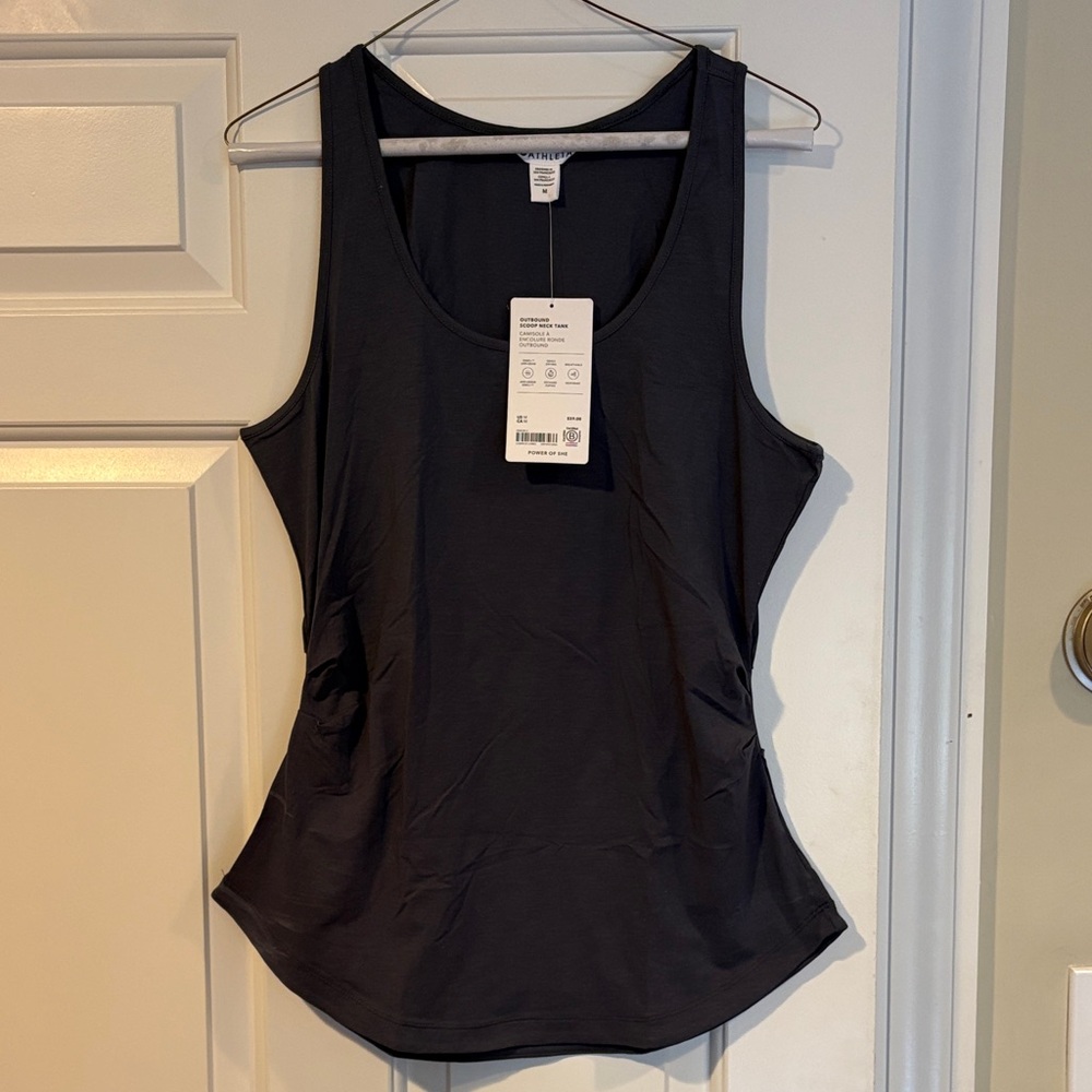 Athleta Navy Scoop-Neck Performance Tank